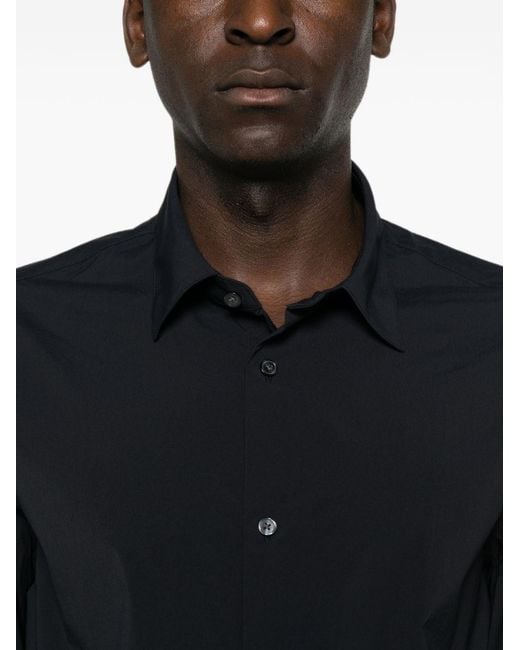 Emporio Armani Blue Nylon Shirt for men