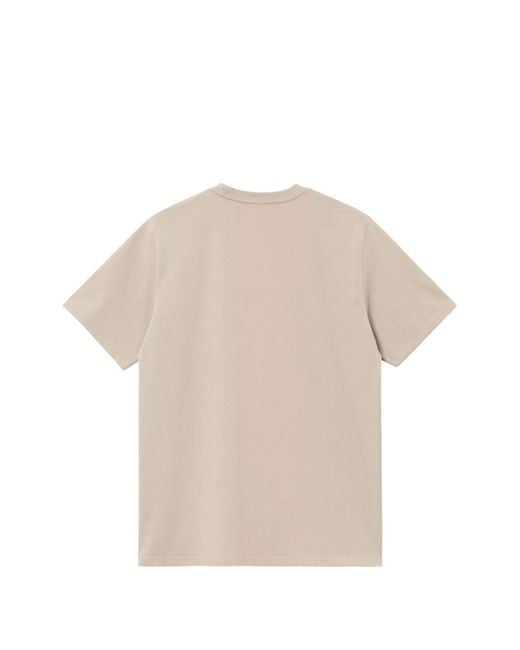 Carhartt Natural Logo Cotton T-Shirt for men