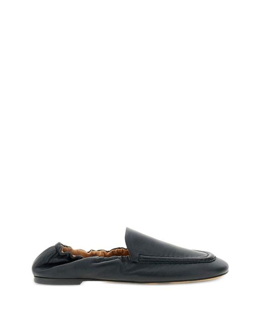 Odissi Black Juno Leather Loafers