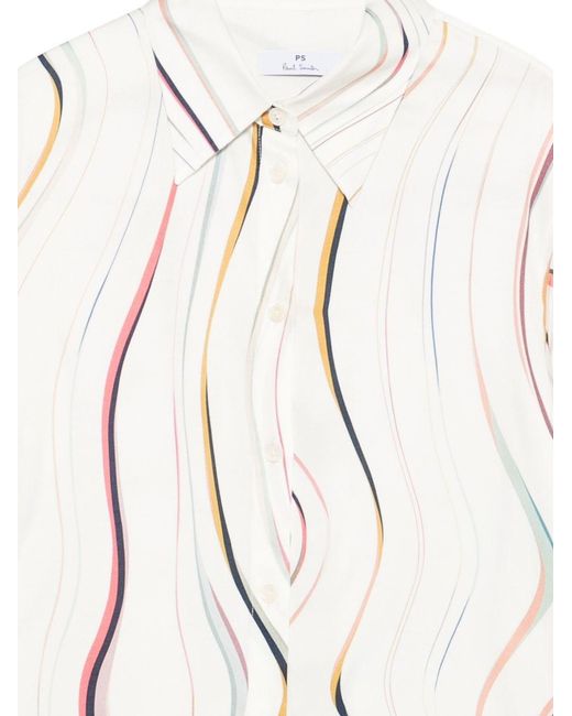 Paul Smith White Regular Printed Shirt