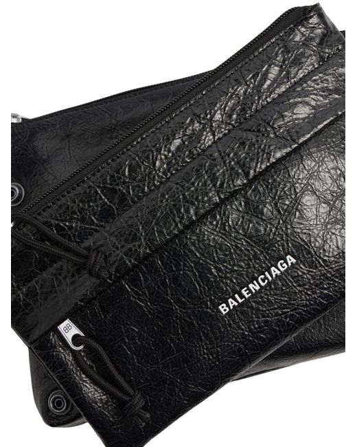 Balenciaga White Explorer Dou Bag for men