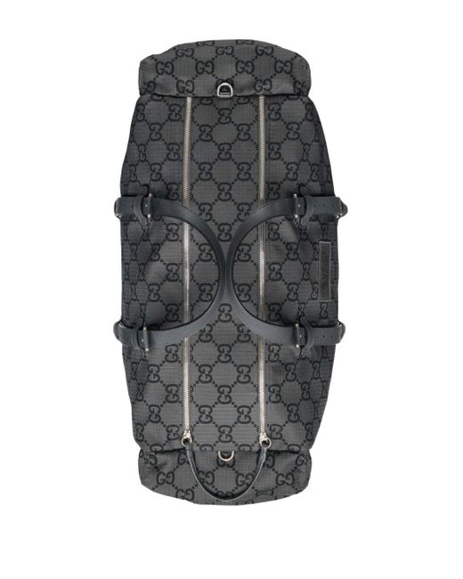 Gucci Black Maxi GG Ripstop Duffle Bag for men