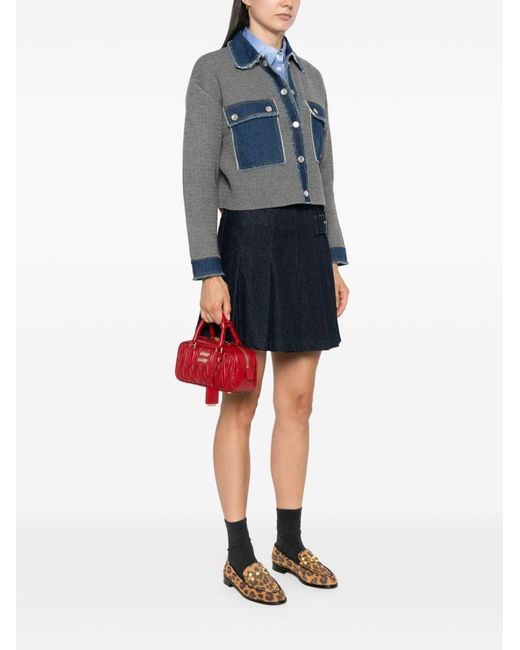 Miu Miu Red Arcadie Regular Leather Handbag