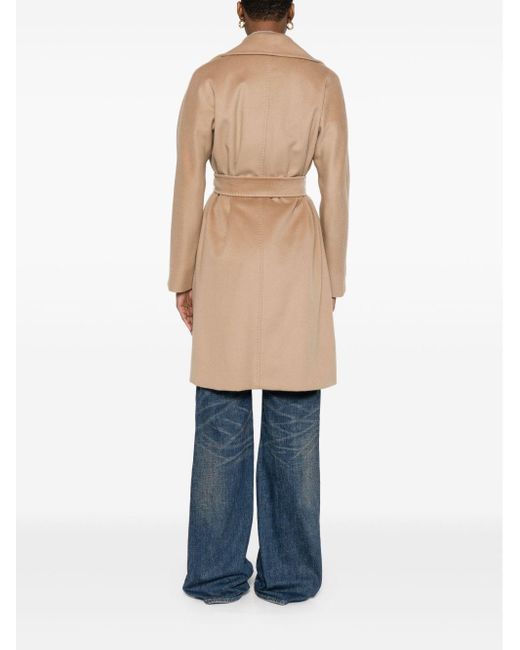 Max Mara Natural Wool Midi Coat
