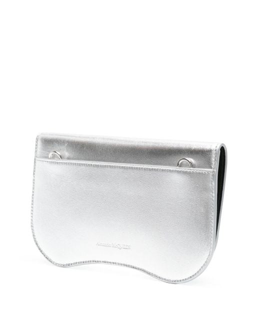 Alexander McQueen White Seal Leather Mini Bag