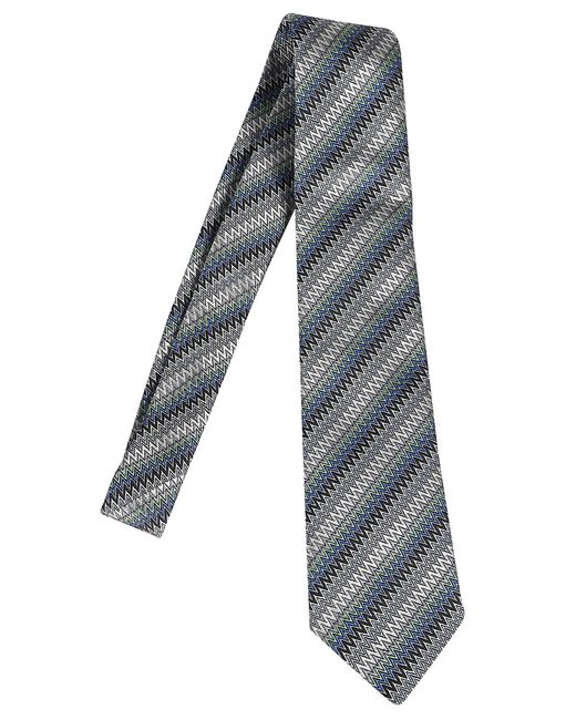 Missoni Gray Silk Tie for men