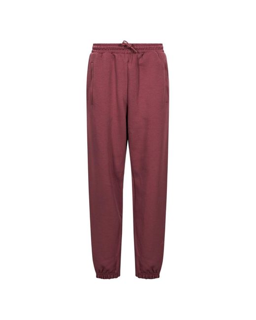 Adidas By Stella McCartney Red Logo Cotton Blend Trousers