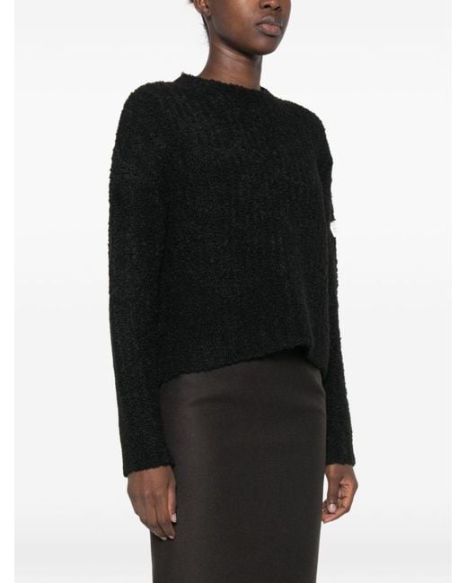 MM6 by Maison Margiela Black Logo Crewneck Jumper