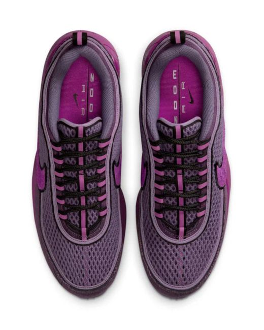 Nike Purple Air Zoom Spiridon Prm Mesh-Panel Sneakers for men
