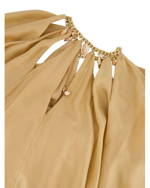 Zimmermann Metallic Mahon Silk Maxi Dress