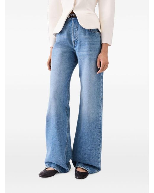 Jacquemus Blue Wide-Leg Denim Jeans