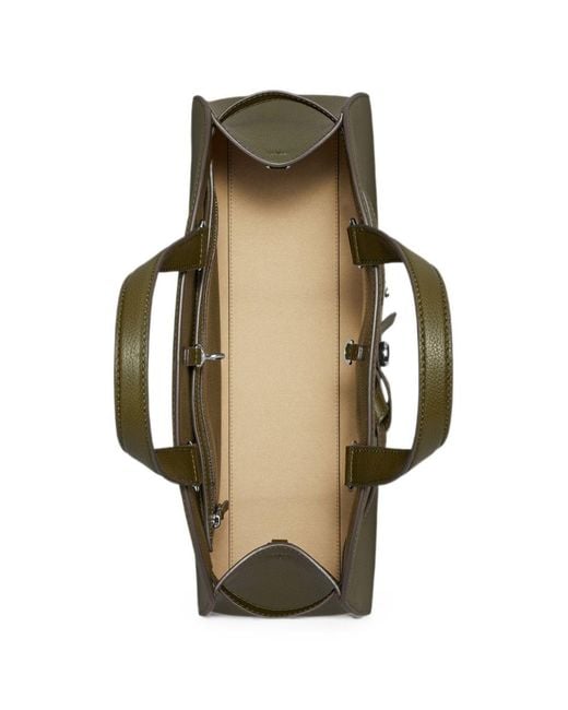 Tory Burch Green Romy Leather Boston Bag