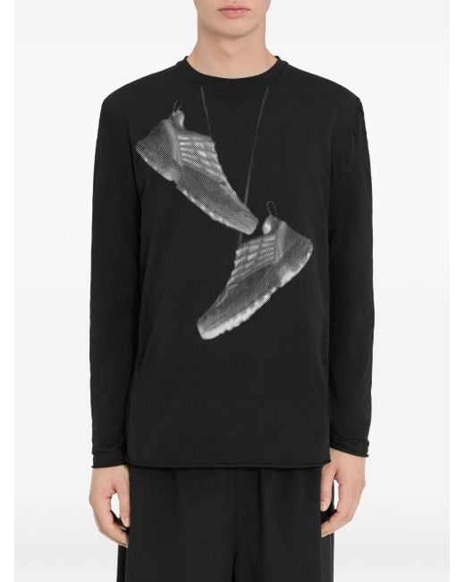 MM6 MAISON MARGIELA X SALOMON Black Printed T-Shirt for men