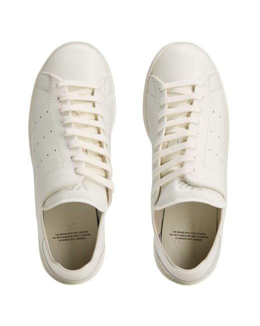 Y-3 White Diagonal Sneakers for men