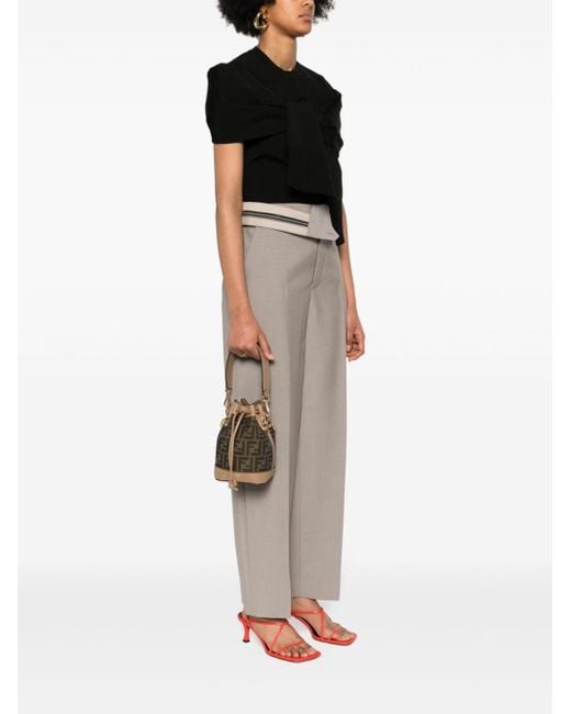 Fendi Black Compact Mon Tresor Bucket Bag