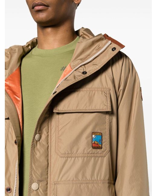 Rutor hooded padded jacket di 3 MONCLER GRENOBLE in Natural da Uomo