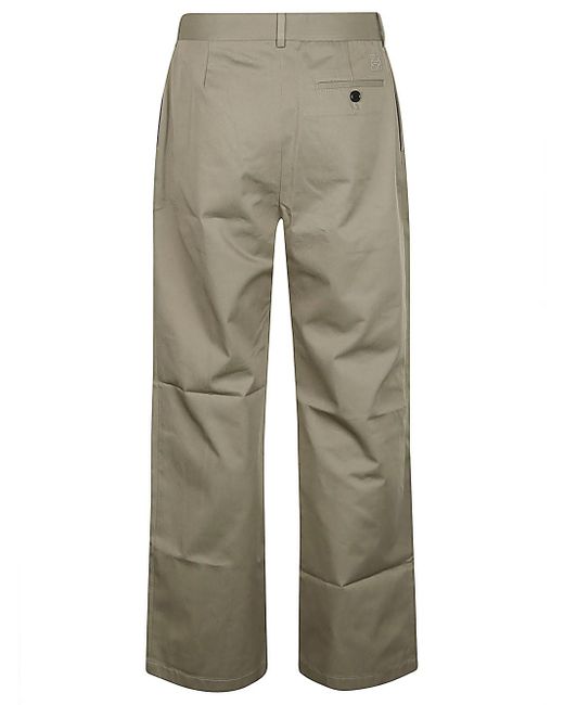Loewe Gray Cotton Trousers for men