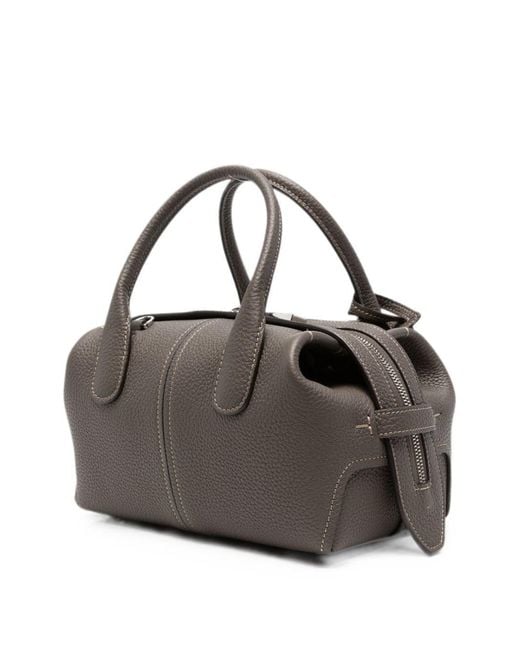Tod's Gray Di Bag Mini Leather Handbag