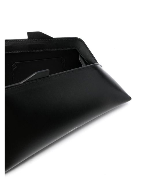 The Attico Black 8.30 Pm Leather Clutch Bag
