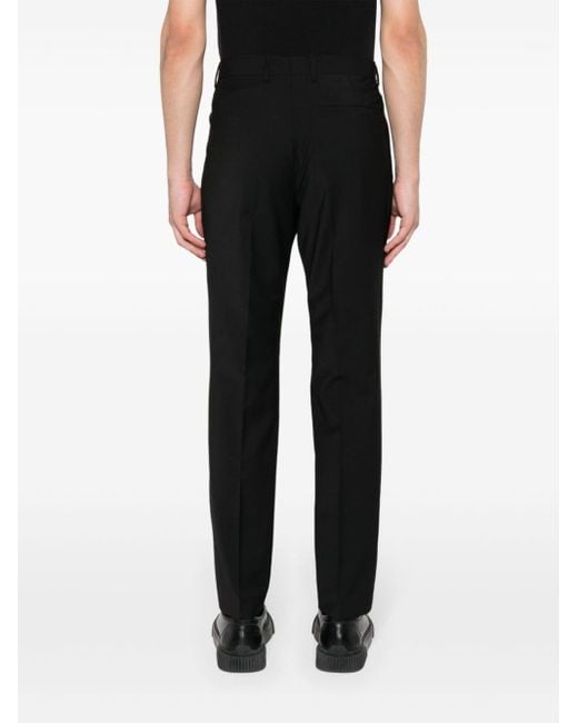 Calvin Klein Black Mid-rise Tailored Trousers for men
