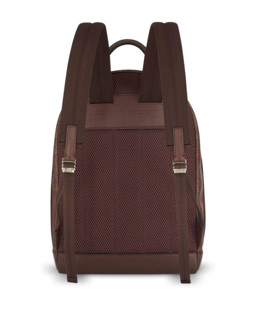 Etro Brown Arnica And Pele Backpack Bags for men