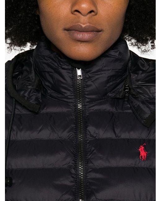 Polo Ralph Lauren Black Down Jacket With Hood