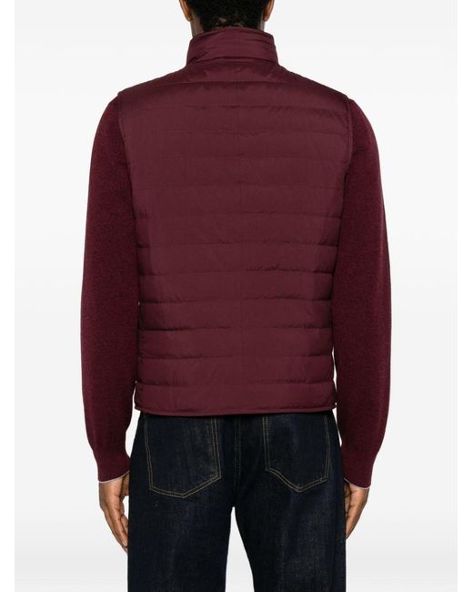 Brunello Cucinelli Purple Down Vest for men