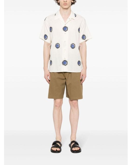 PS by Paul Smith White Printed Casual Shirt for men