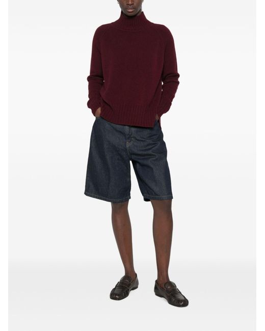 Be You Purple Cashmere Turtle-Neck Sweater