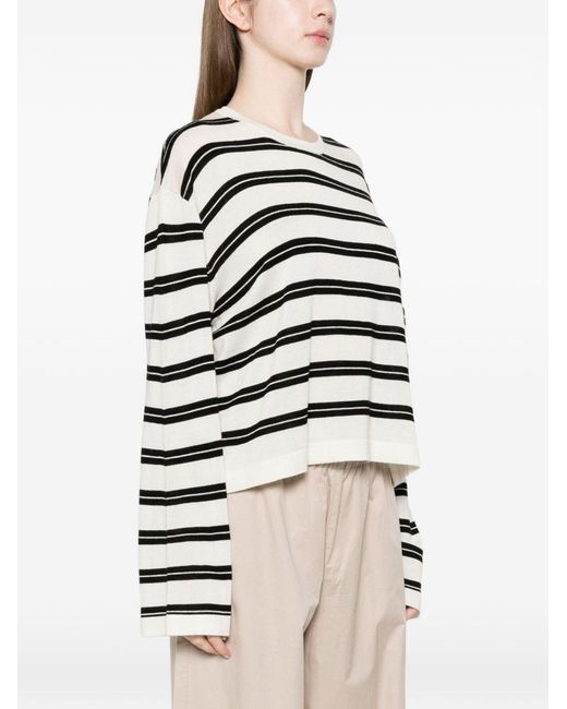 Soft Goat White Cashmere And Silk Blend Sweater