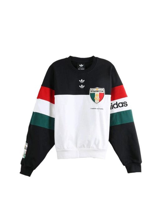 ADIDAS X WILLY CHAVARRIA Black Printed Cotton Sweatshirt for men
