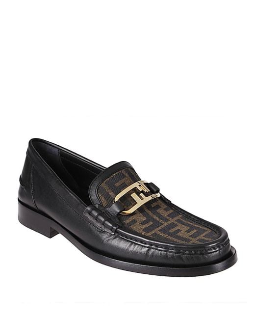 Fendi Black O'Lock Loafer for men
