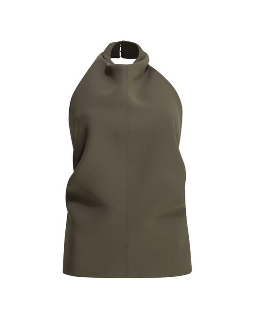Khaite Green Rone Halter Top