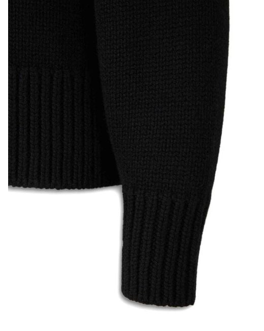 The Row Black Ophelia Wool And Cashmere Jumper