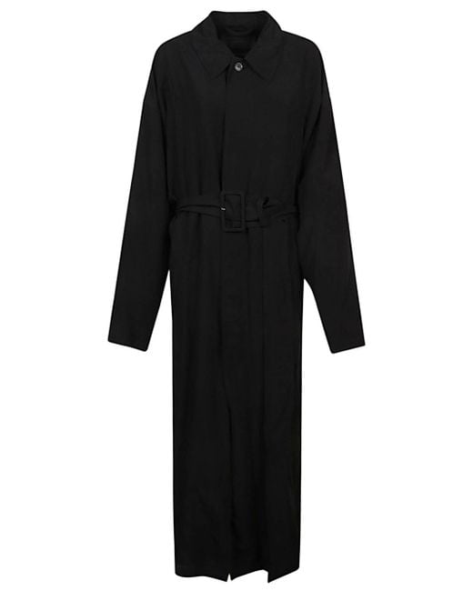 Cappotto Lungo di Balenciaga in Black da Uomo
