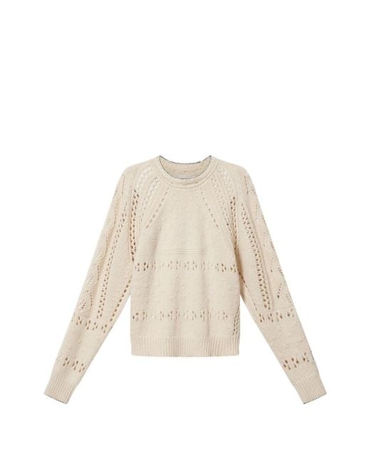 Isabel Marant Natural Luce Wool And Cotton Sweater