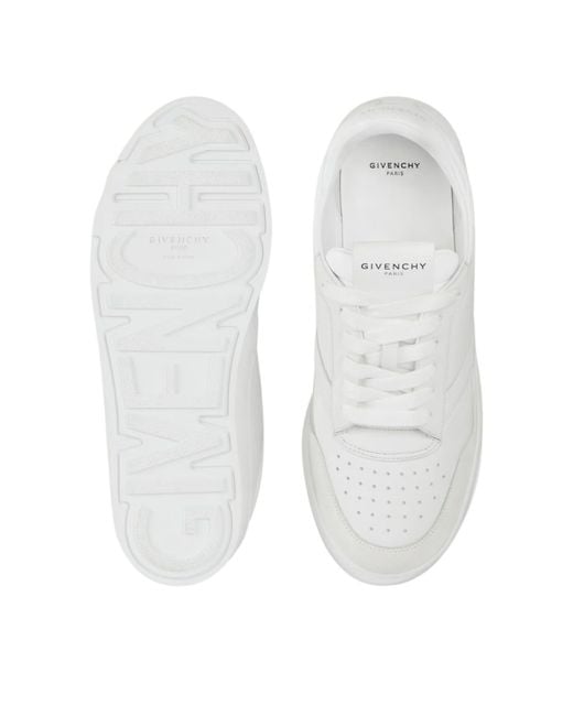 Givenchy White Lace Up Sneakers for men