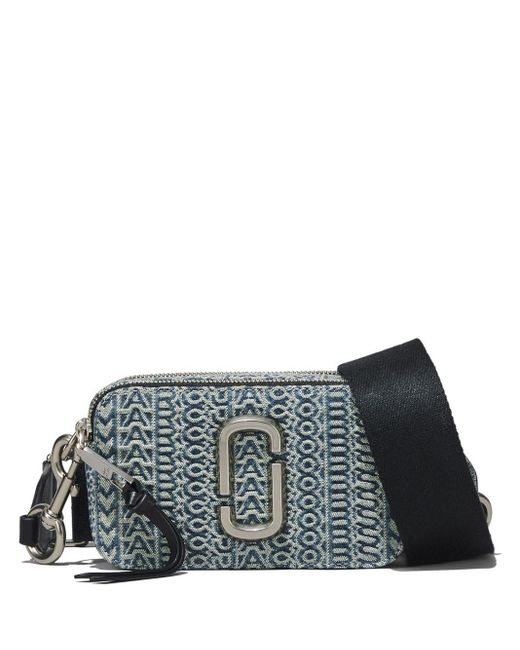 Tracolla 'The Washed Monogram Denim Snapshot' di Marc Jacobs in Blue