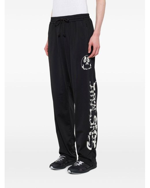 Y-3 Blue Logo Trackpants for men
