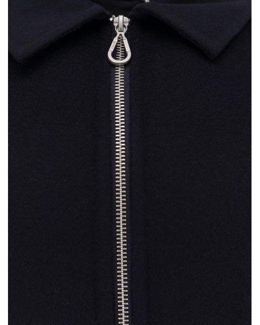 Paltò Blue Zip-Up Jacket for men