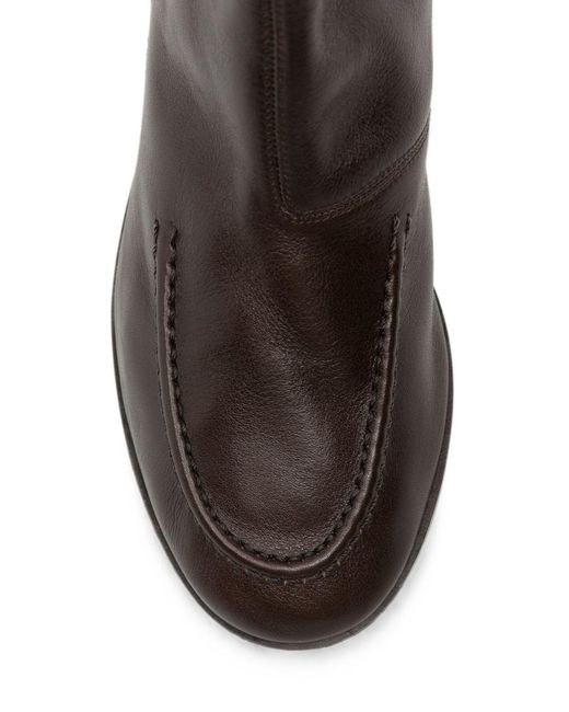 Hereu Brown Juliol Leather Ankle Boots