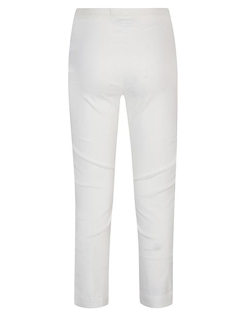 Liviana Conti White High-waisted leggings