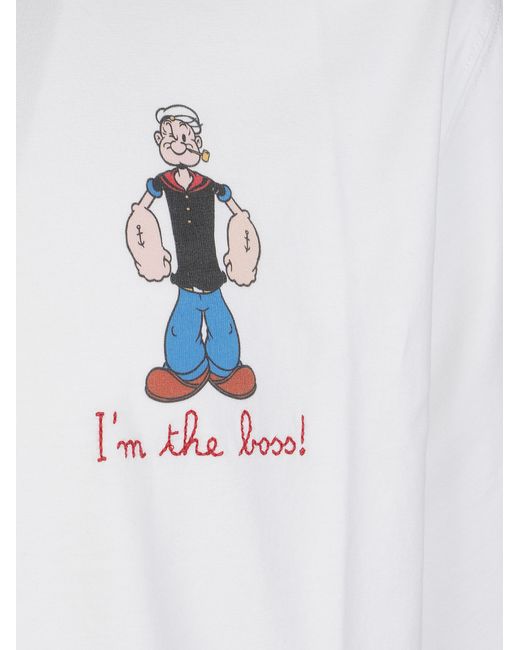 Mc2 Saint Barth White I'M The Boss T-Shirt for men