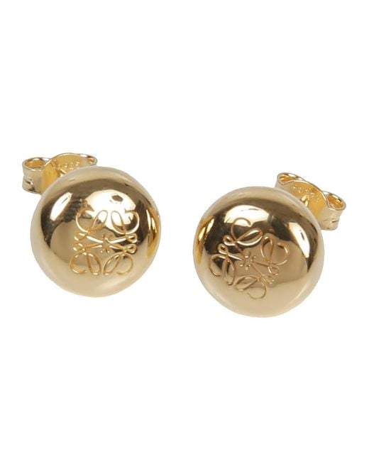 Loewe Metallic Anagram Earrings