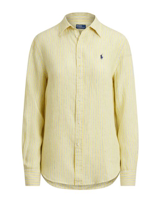 Ralph Lauren Yellow Classic Fit Striped Shirt