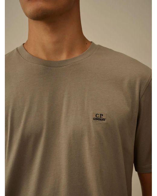C P Company Green T-Shirt With Logo for men