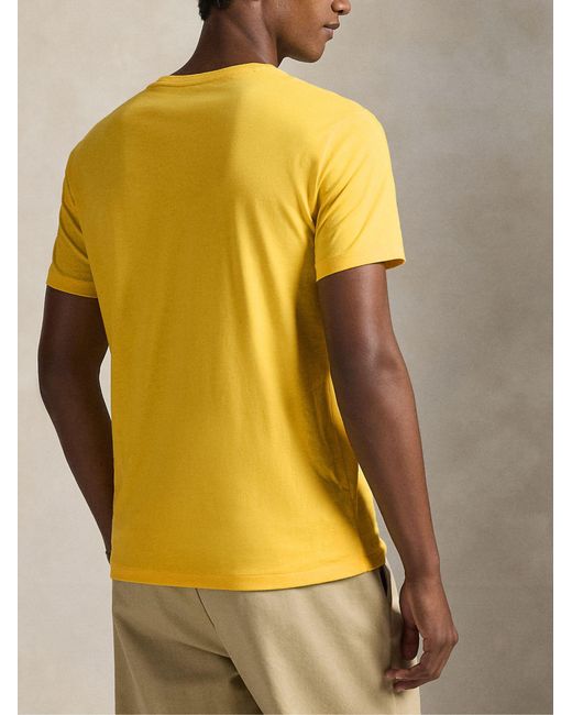 Polo Ralph Lauren Yellow Cotton T-Shirt for men