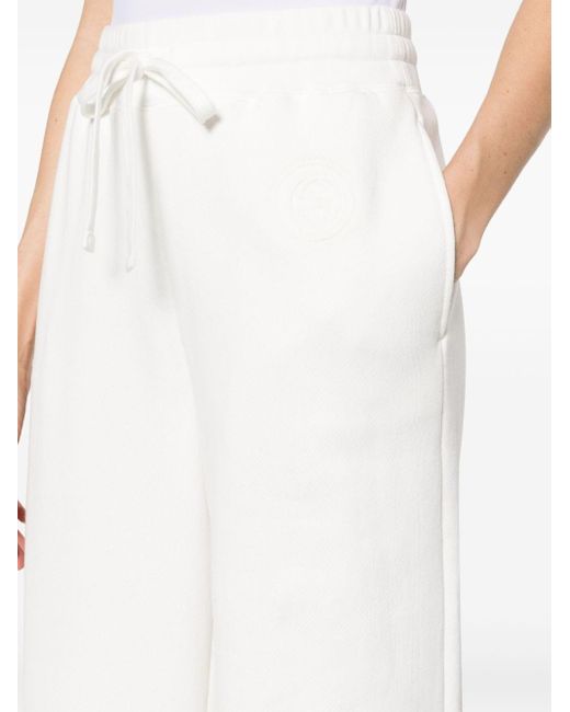 Gucci White Logo Cotton Sweatpants