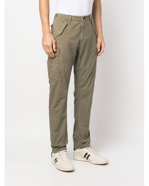 Polo Ralph Lauren Gray Straight-leg Cotton Cargo Pants for men