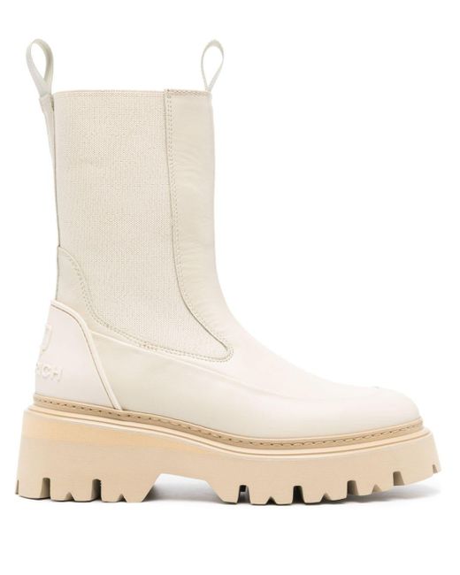 Woolrich Natural Leather Chelsea Boots
